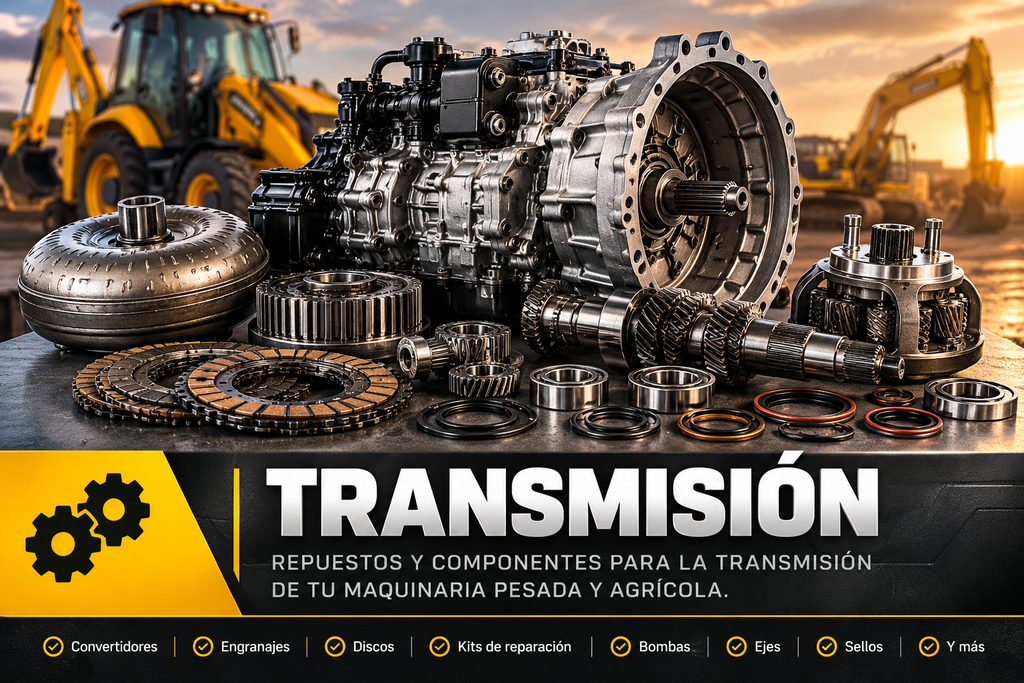 Repuestos para transmisión de maquinaria pesada y agrícola.